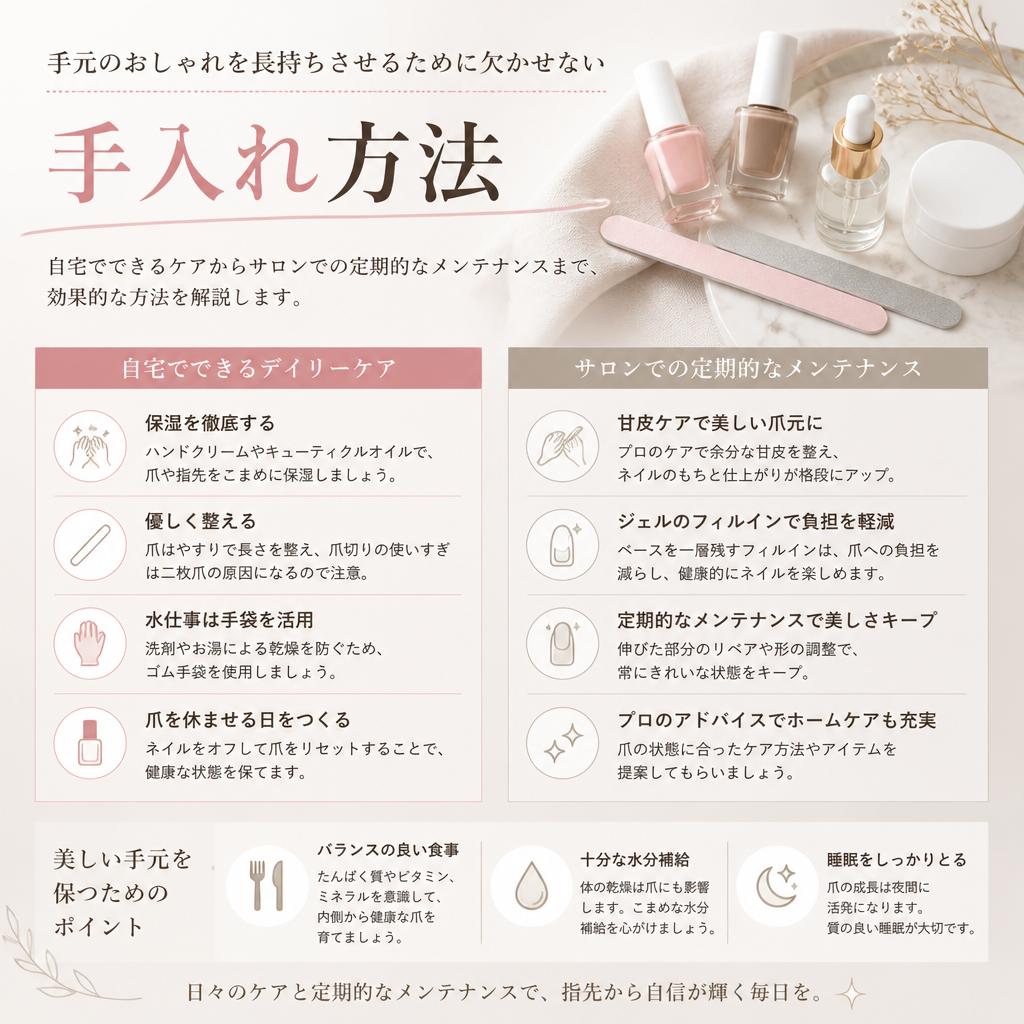 4. 健康的な爪をキープするための手入れ方法
